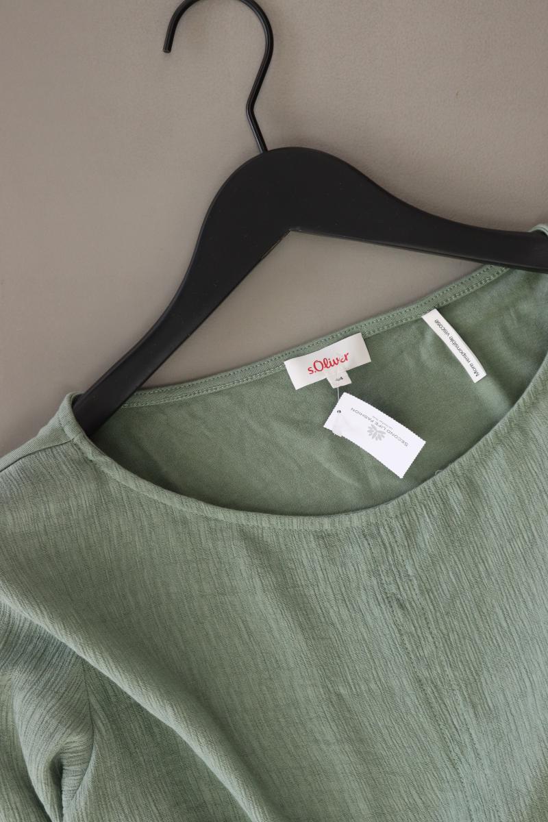 s.Oliver Regular Shirt Gr. 44 3/4 Ärmel grün aus Viskose