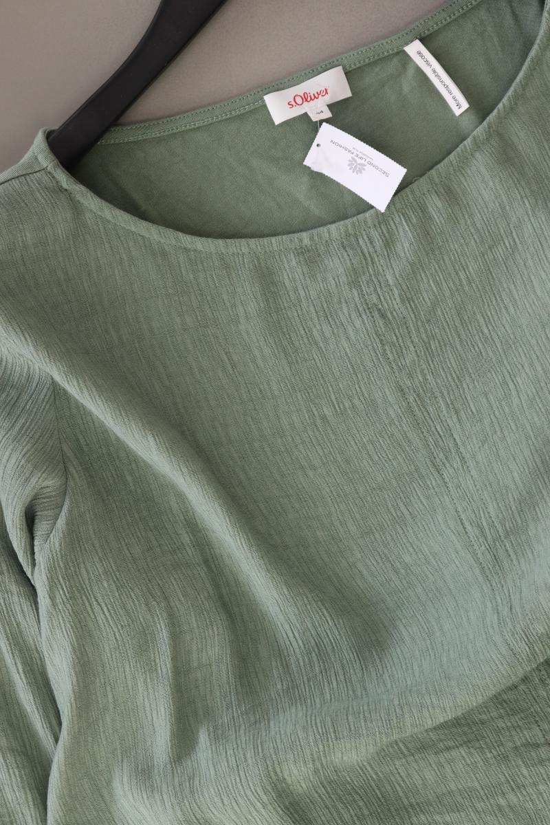 s.Oliver Regular Shirt Gr. 44 3/4 Ärmel grün aus Viskose
