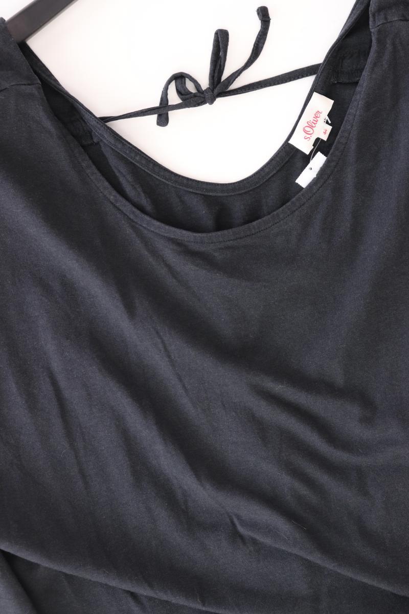 s.Oliver T-Shirt Gr. 44 Kurzarm schwarz aus Baumwolle