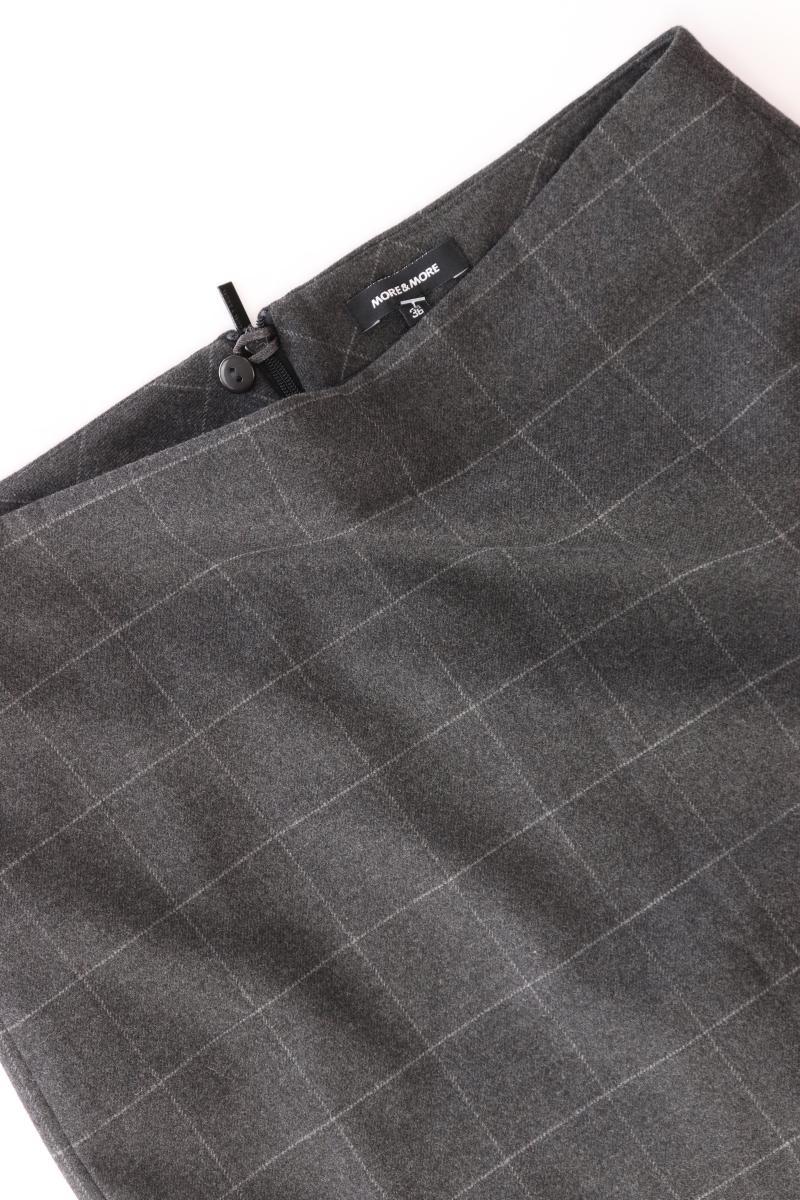 More&More Bleistiftrock Gr. 36 grau aus Polyester