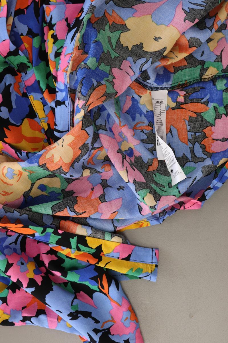 TEZENIS Kurzarmbluse Gr. M mit Blumenmuster mehrfarbig aus Viskose