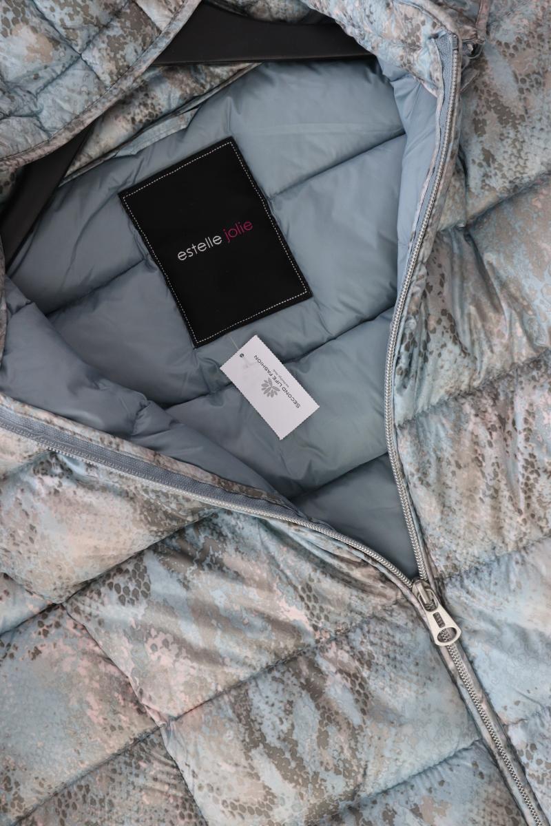 estelle jolie Daunenjacke Gr. 38 mit Tierdruck blau aus Polyester