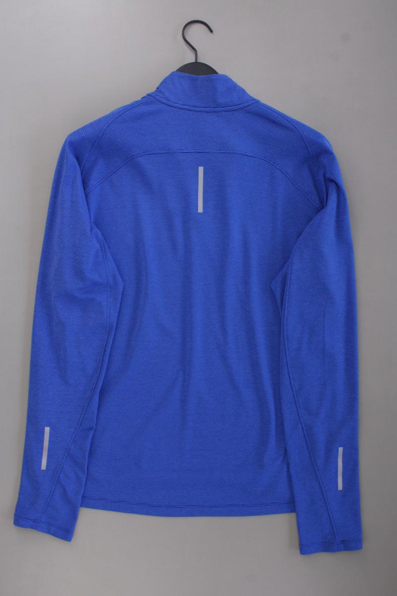 Nike Sportshirt für Herren Gr. XL neuwertig Langarm blau aus Polyester