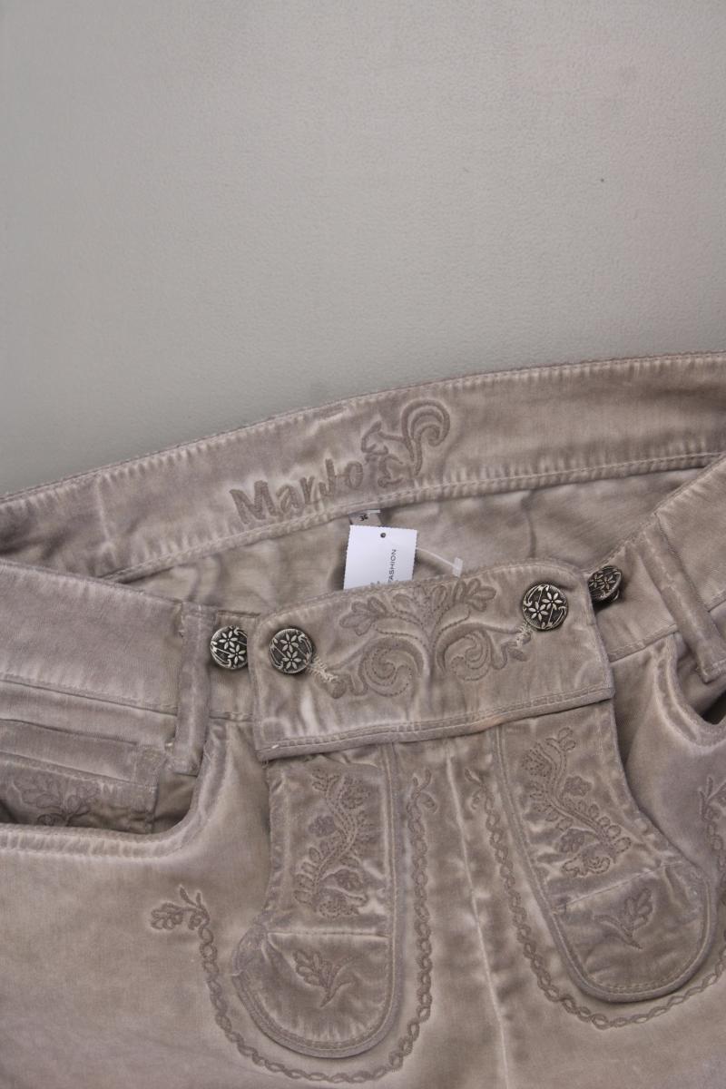 Marjo Shorts in Trachtenoptik Gr. 36 braun aus Baumwolle