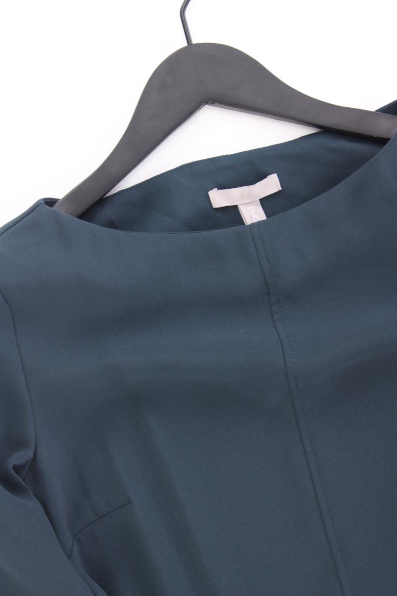 H&M Langarmkleid Gr. XS neuwertig 3/4 Ärmel blau aus Polyester