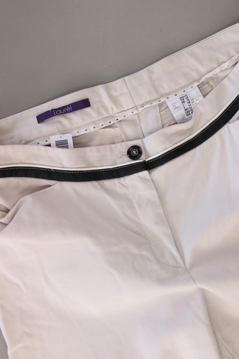 Laurèl Stoffhose Gr. 40 creme aus Baumwolle