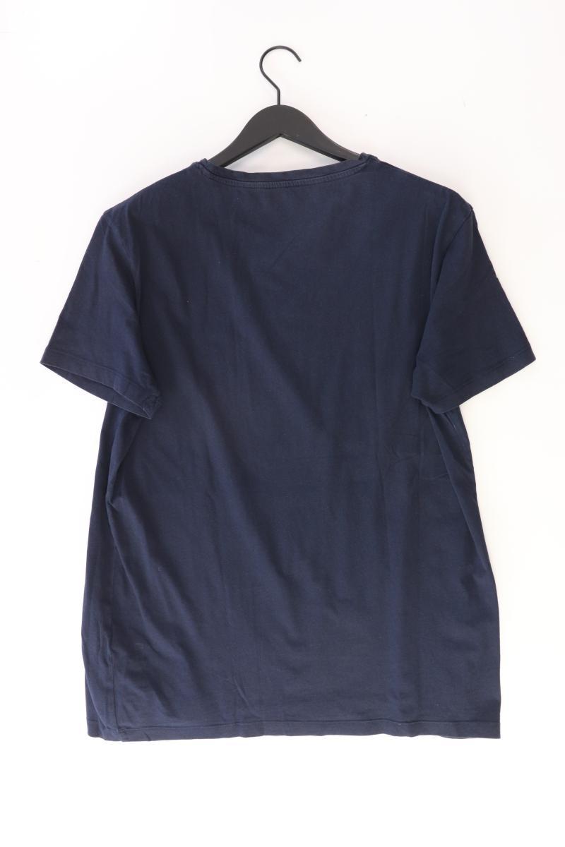 Tom Tailor (Denim) Printshirt für Herren Gr. XXL Kurzarm blau aus Baumwolle