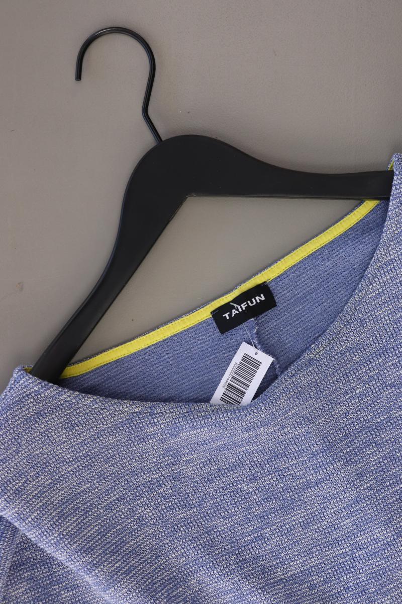 Taifun Feinstrickpullover Gr. L blau aus Baumwolle