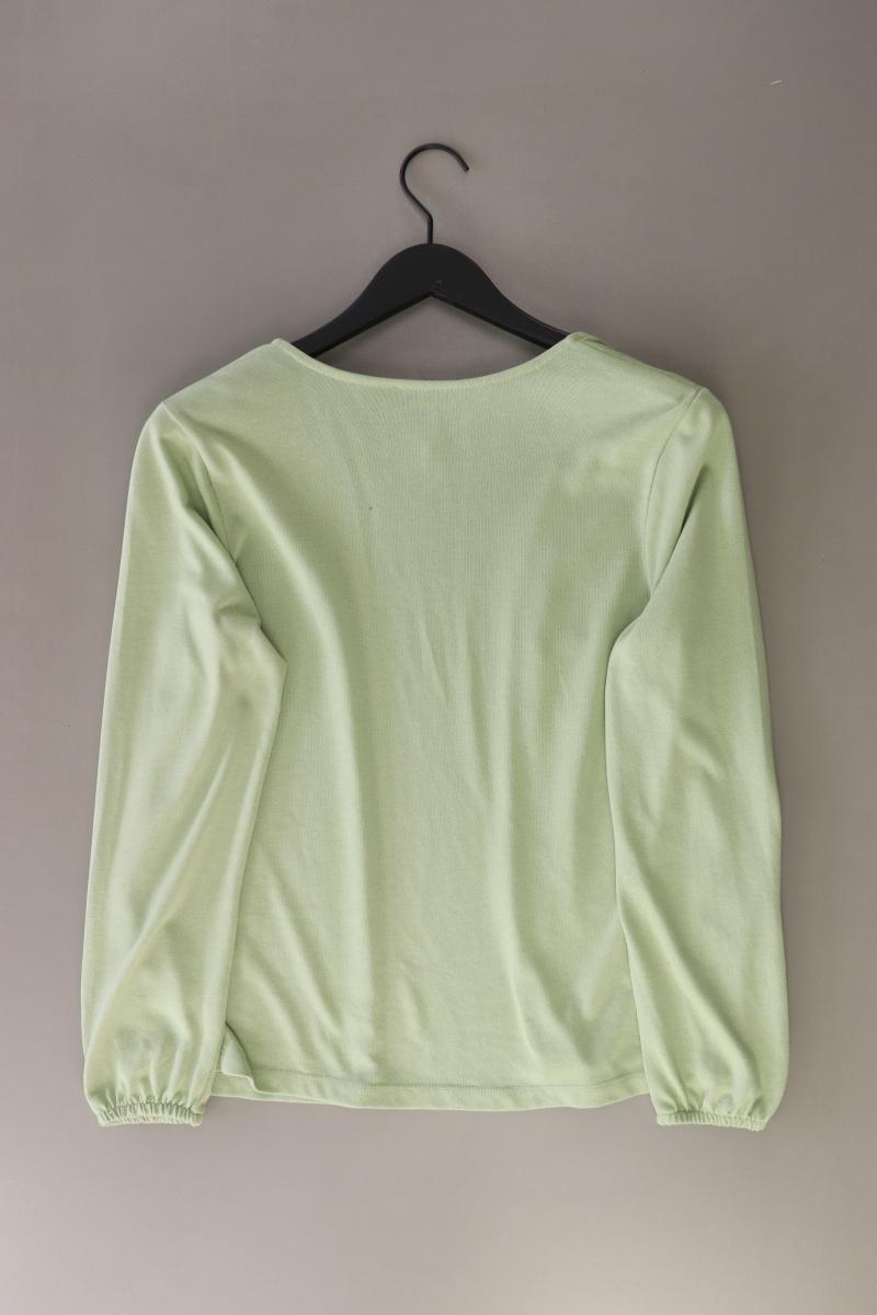 Street One Strickjacke Gr. 38 Langarm olivgrün aus Baumwolle