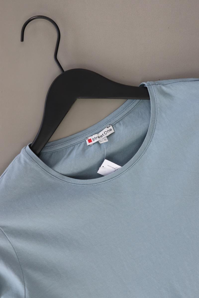 Street One Longsleeve-Shirt Gr. 40 Langarm blau aus Baumwolle