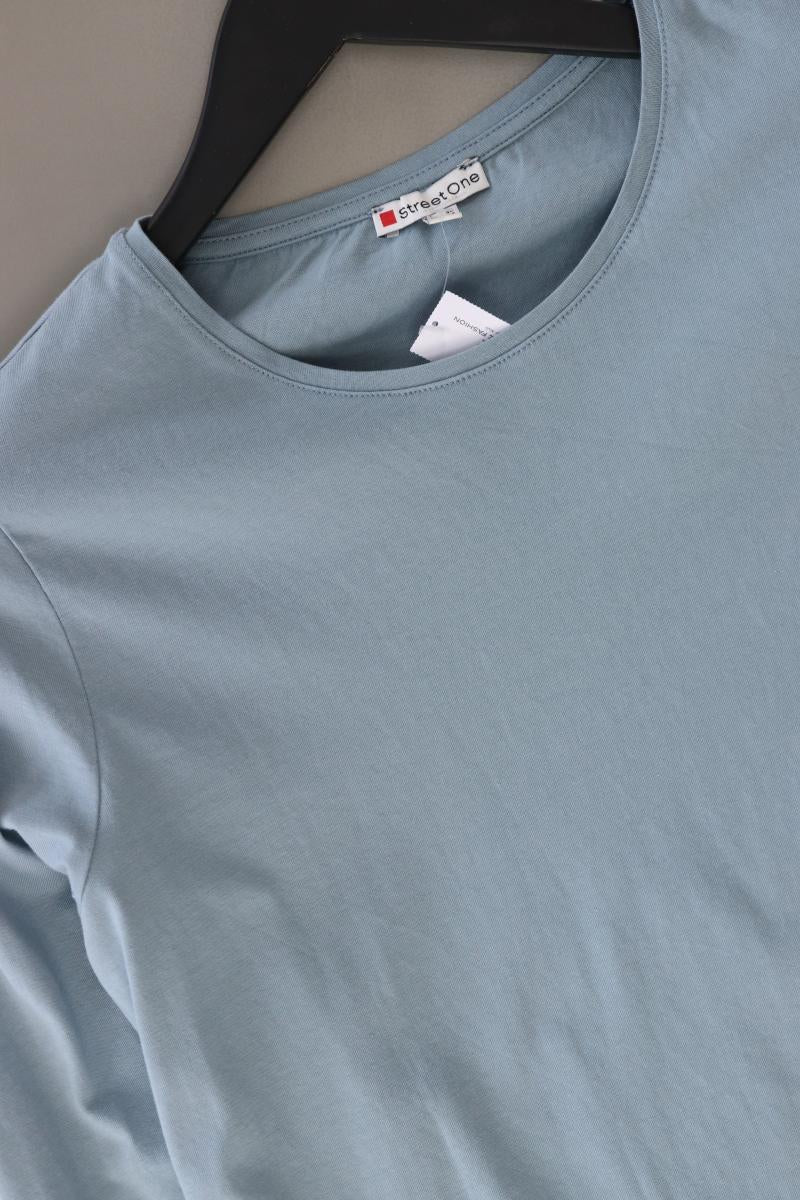 Street One Longsleeve-Shirt Gr. 40 Langarm blau aus Baumwolle