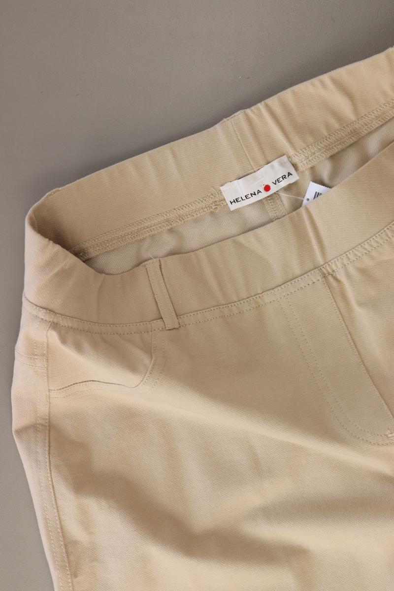 Helena Vera Stretchhose Gr. 44/46 creme aus Baumwolle