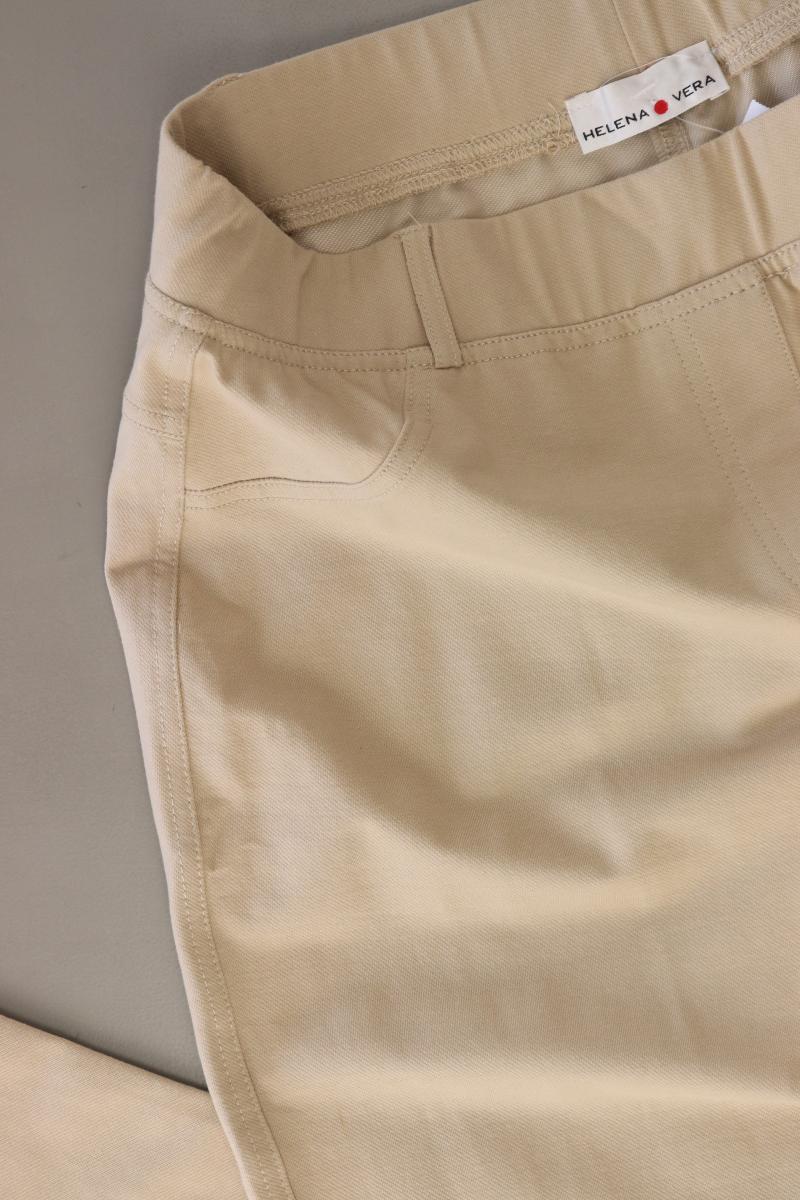 Helena Vera Stretchhose Gr. 44/46 creme aus Baumwolle