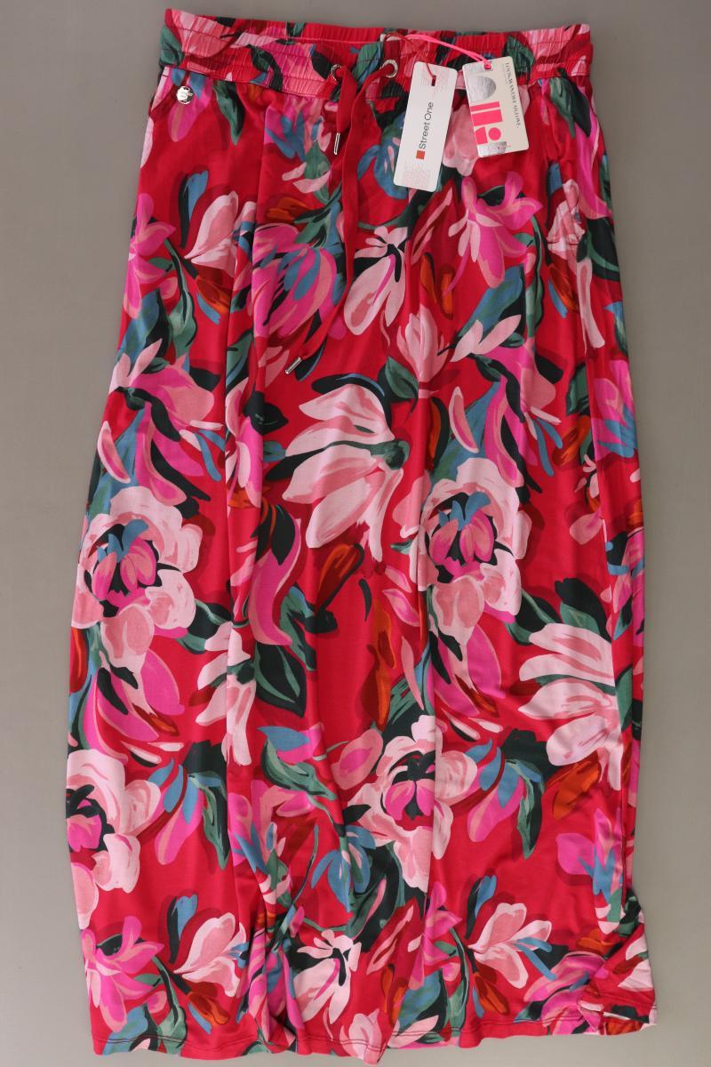Street One Stretchrock Gr. 38 mit Blumenmuster neu mit Etikett pink aus Viskose