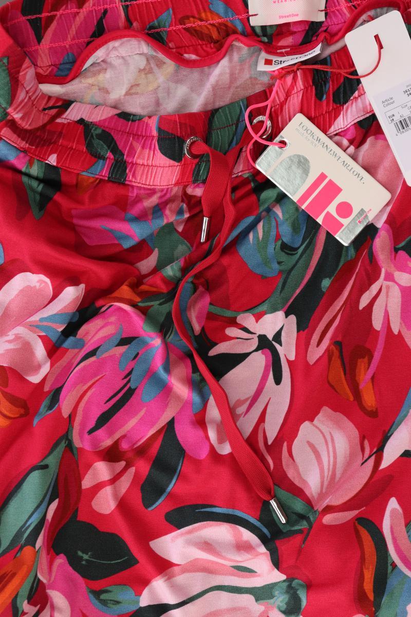 Street One Stretchrock Gr. 38 mit Blumenmuster neu mit Etikett pink aus Viskose