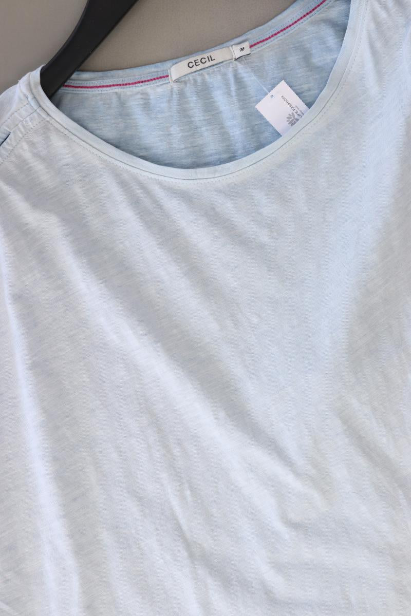 Cecil T-Shirt Gr. M Kurzarm blau aus Baumwolle