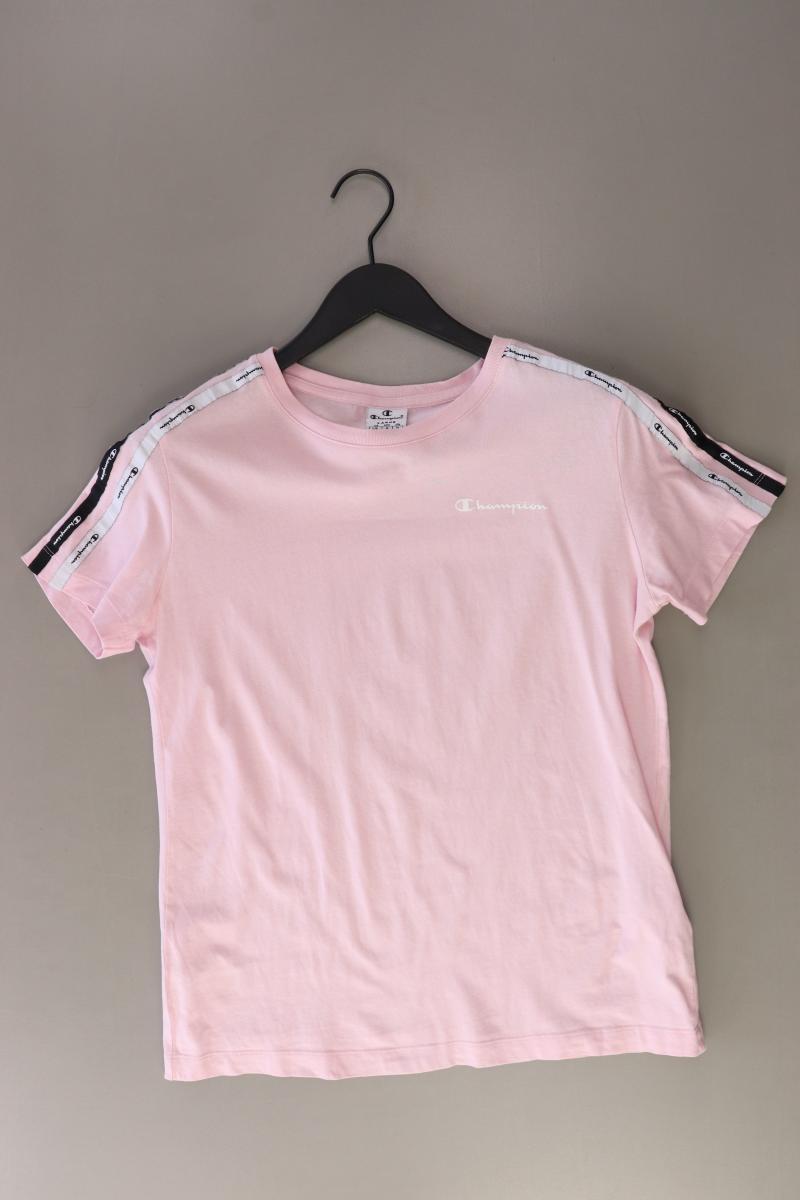 Champion T-Shirt Gr. L Kurzarm rosa aus Baumwolle