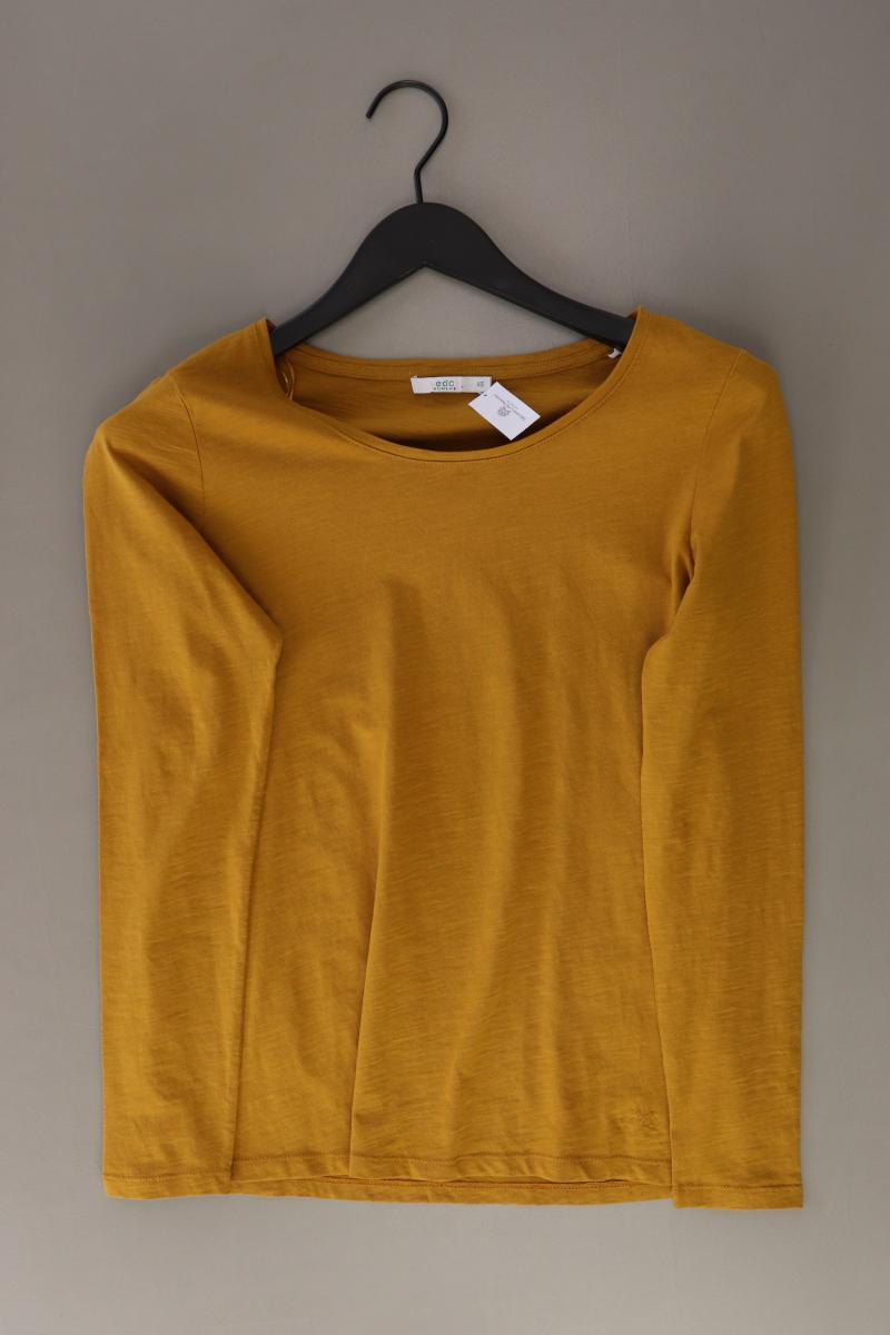 edc by Esprit Longsleeve-Shirt Gr. XS Langarm gelb aus Baumwolle