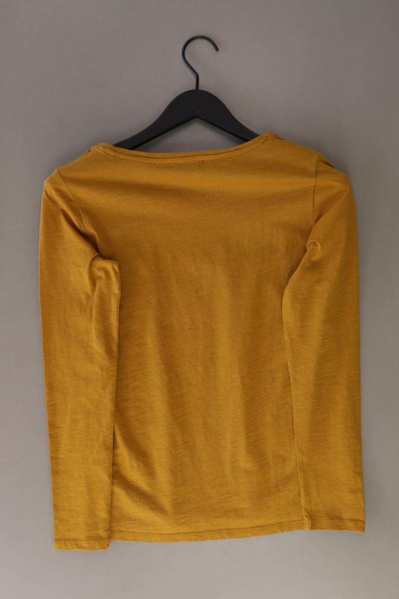 edc by Esprit Longsleeve-Shirt Gr. XS Langarm gelb aus Baumwolle