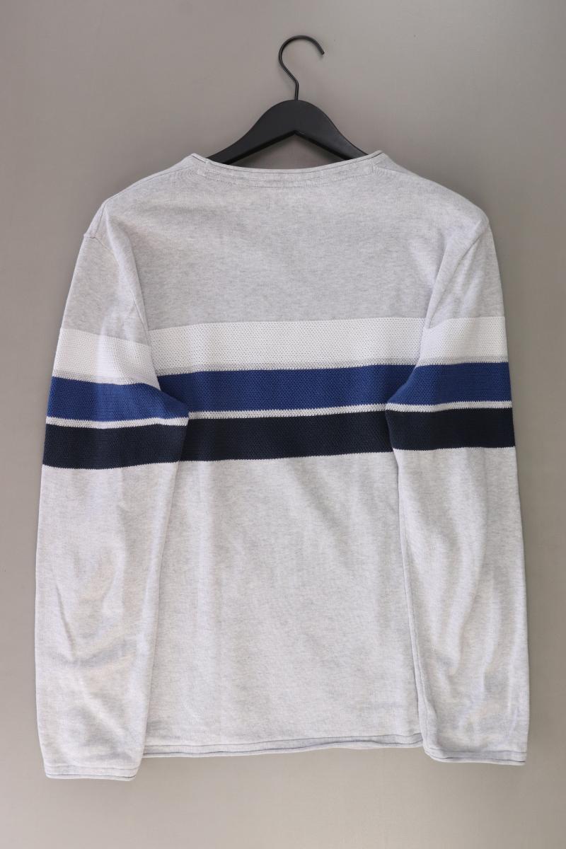 Tom Tailor Feinstrickpullover für Herren Gr. XL grau aus Baumwolle