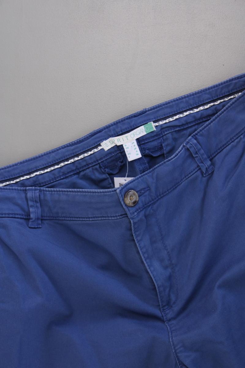 Esprit Organic Chinohose Gr. 34 blau aus Baumwolle