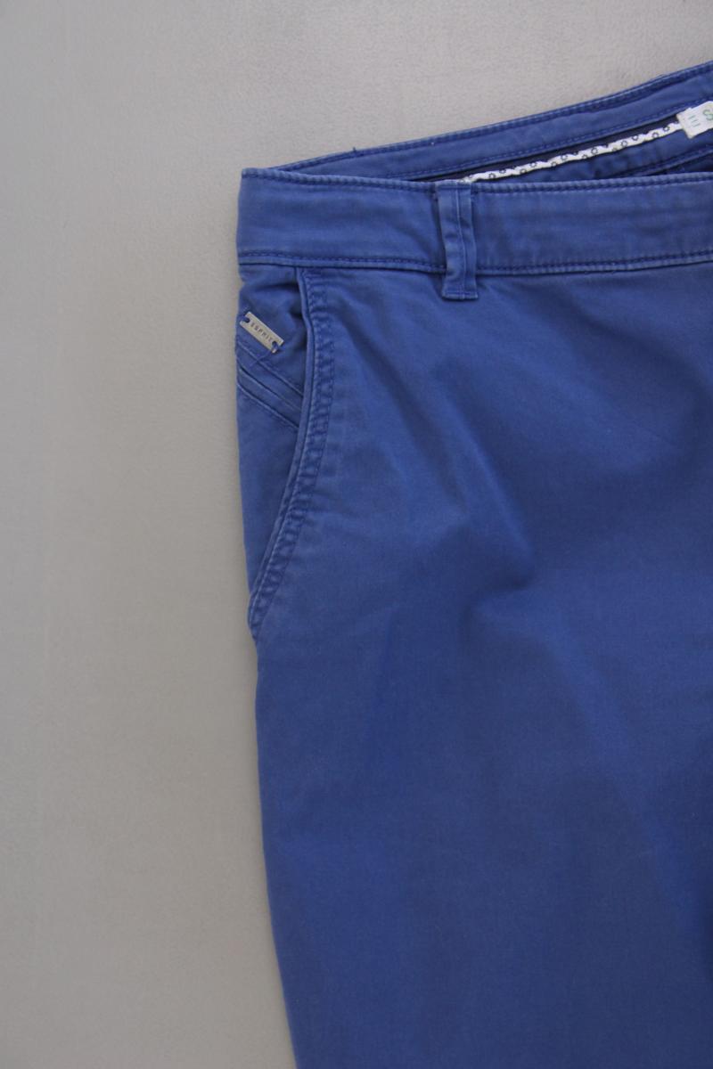Esprit Organic Chinohose Gr. 34 blau aus Baumwolle