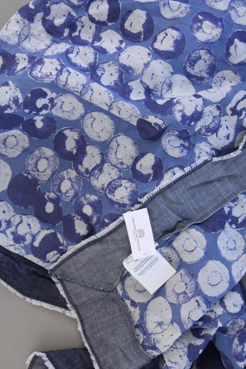 Opus Tuch Apolka Scarf blau aus Baumwolle
