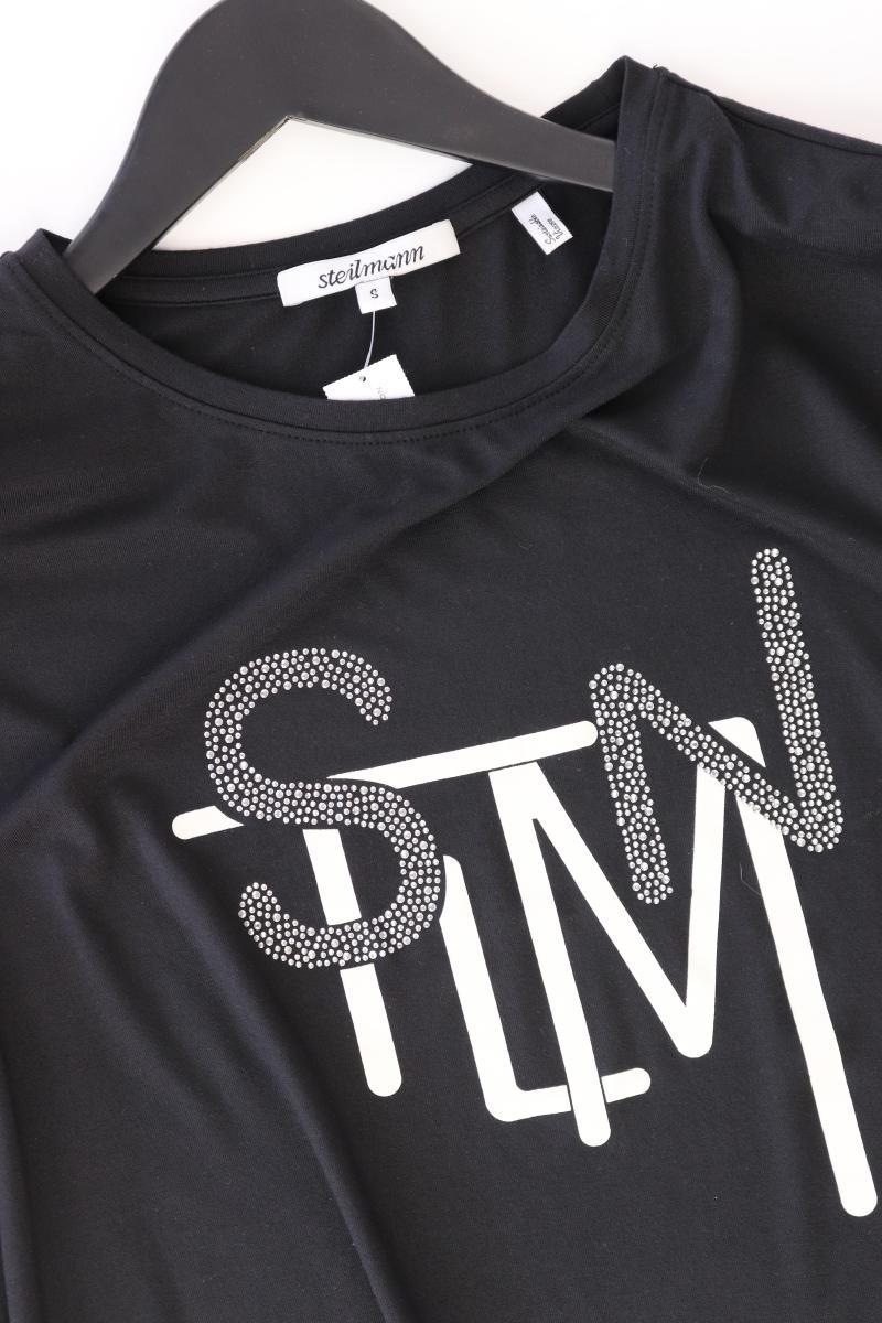 Steilmann Longsleeve-Shirt Gr. S Langarm grau aus Baumwolle