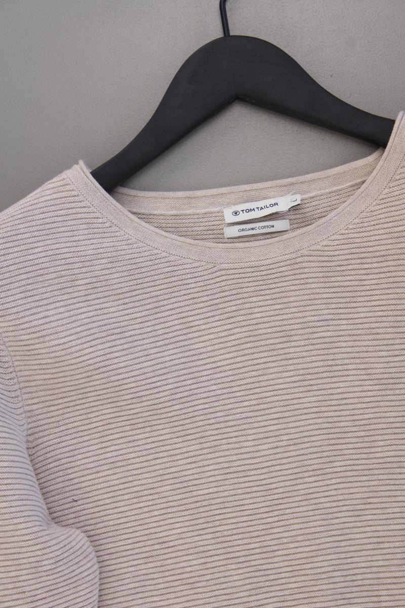 Tom Tailor Feinstrickpullover Gr. L neuwertig creme
