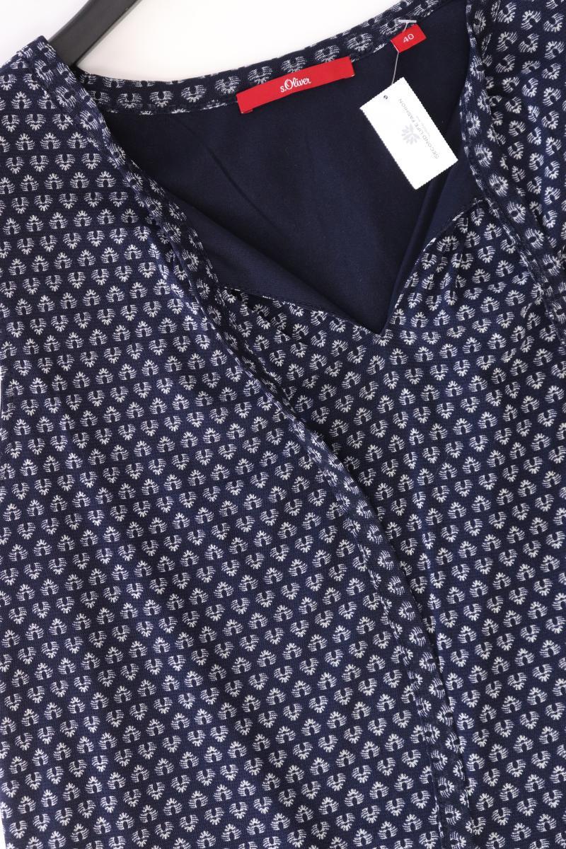 s.Oliver Ärmellose Bluse Gr. 40 blau aus Polyester