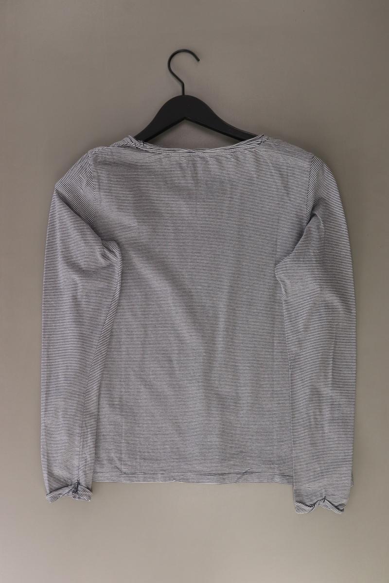 Tom Tailor Ringelshirt Gr. M gestreift Langarm grau aus Baumwolle