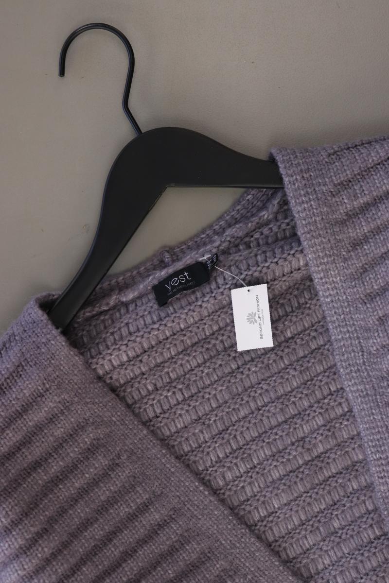 yest Strickjacke Gr. 40 Langarm grau aus Polyacryl