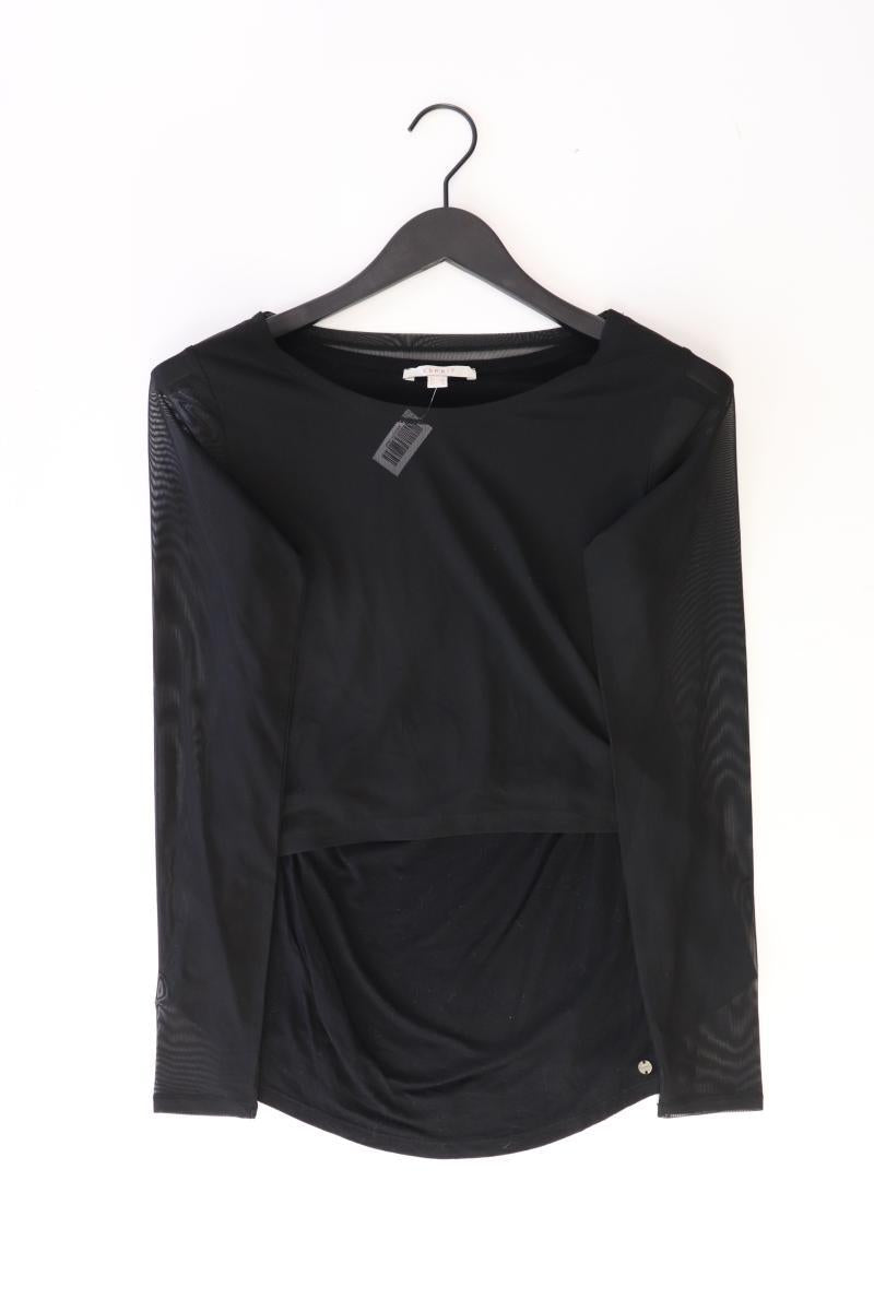Esprit Longsleeve-Shirt Gr. XS Langarm schwarz aus Polyester