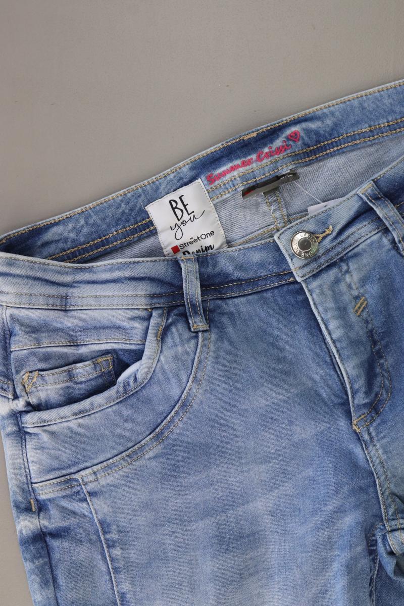 Street One Straight Jeans Gr. W31 blau aus Baumwolle