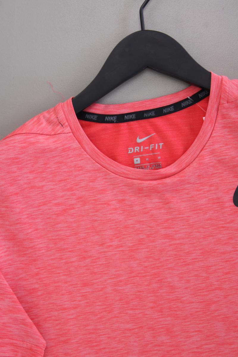 Nike T-Shirt für Herren Gr. M Kurzarm rot aus Polyester