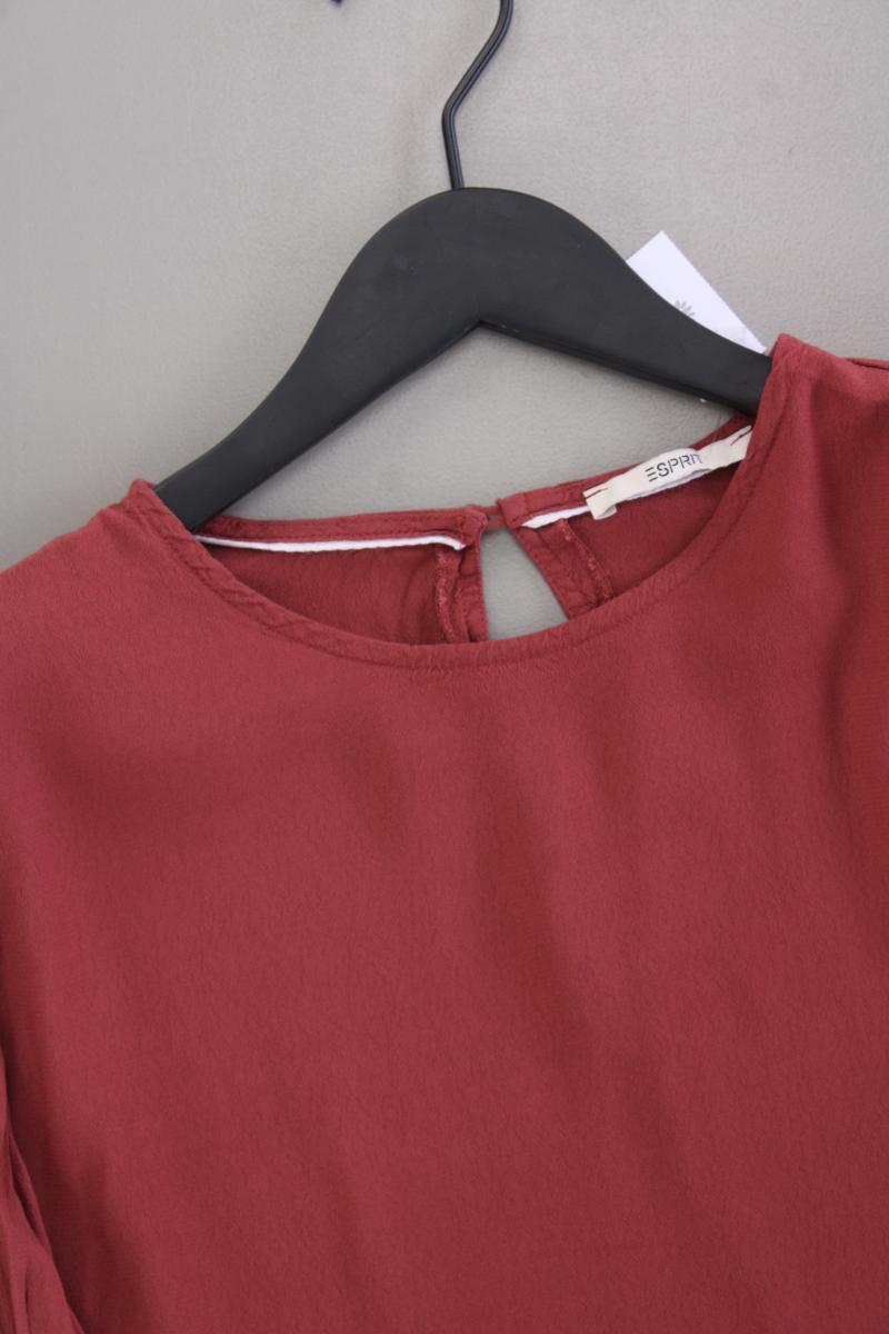 Esprit Langarmbluse Gr. 38 rot aus Viskose