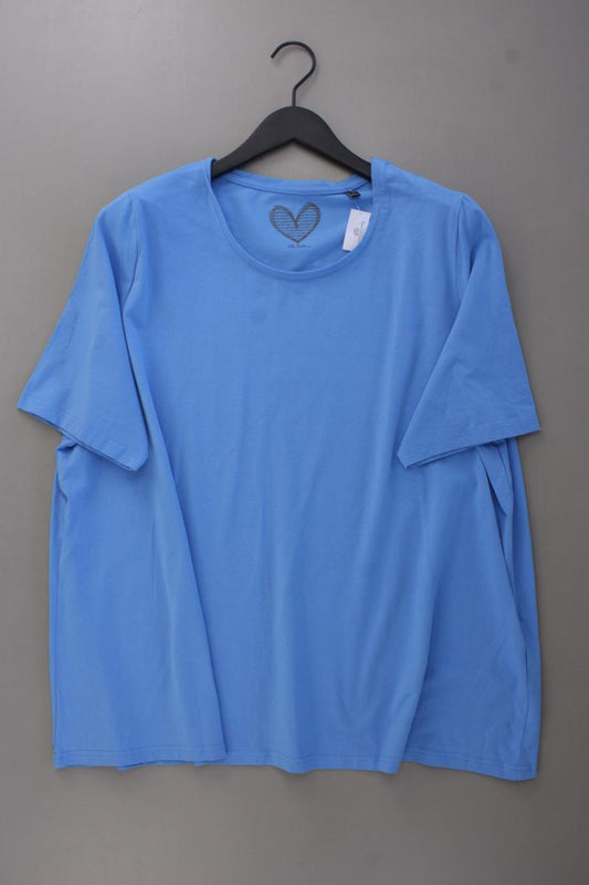 Ulla Popken T-Shirt Gr. 50/52 Kurzarm blau aus Baumwolle