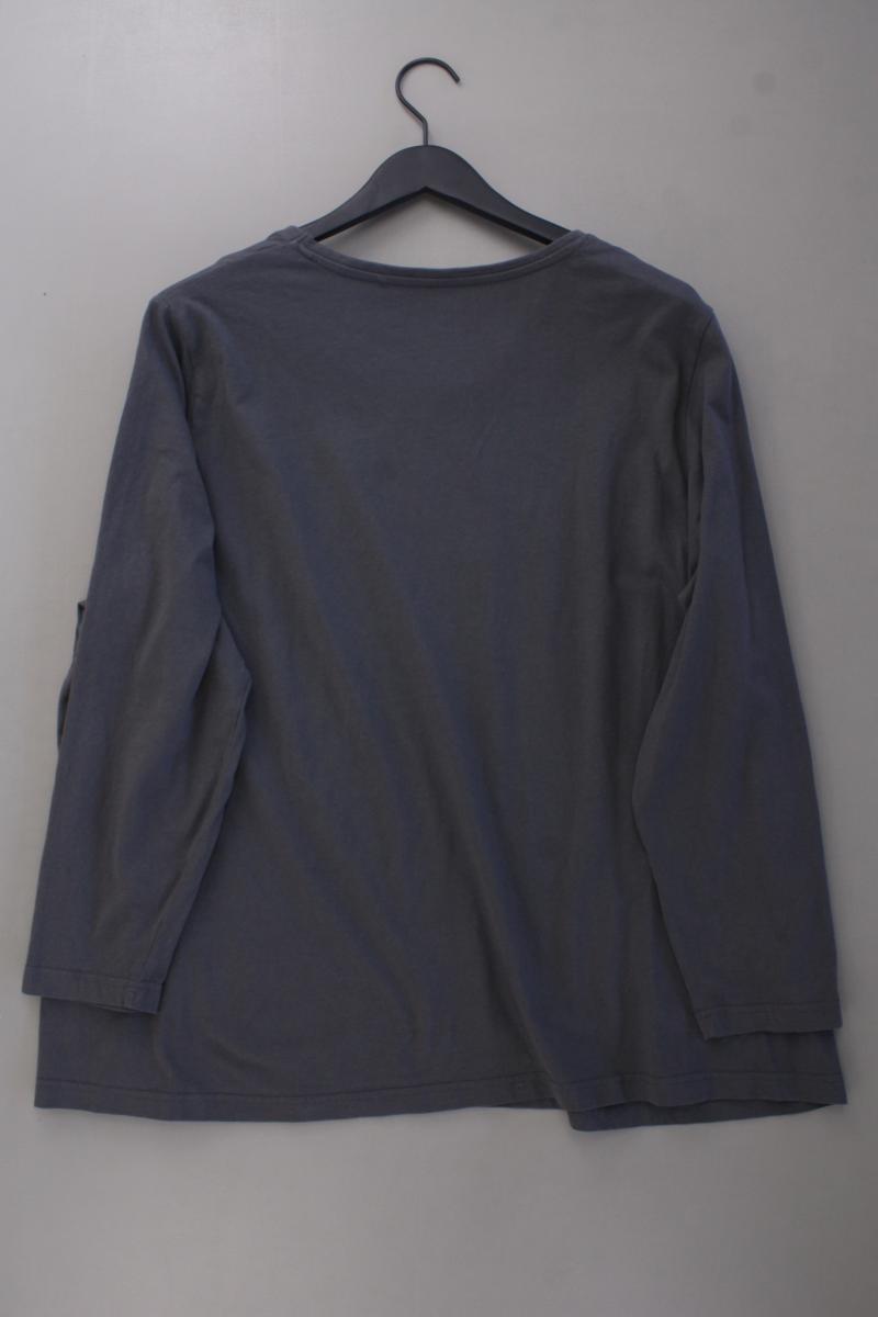 Ulla Popken Longsleeve-Shirt Gr. 54/56 neuwertig Langarm grau aus Baumwolle