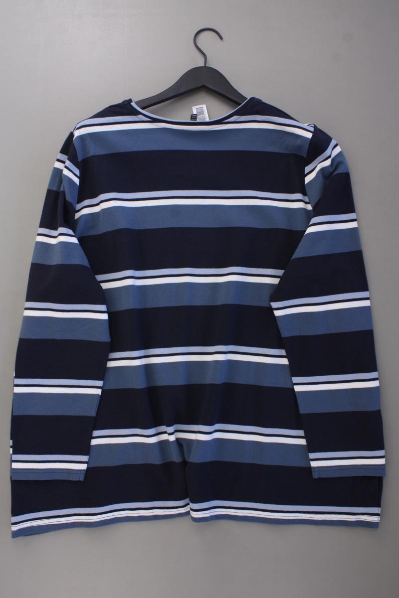 Ulla Popken Feinstrickpullover Gr. 54/56 gestreift neuwertig blau aus Baumwolle