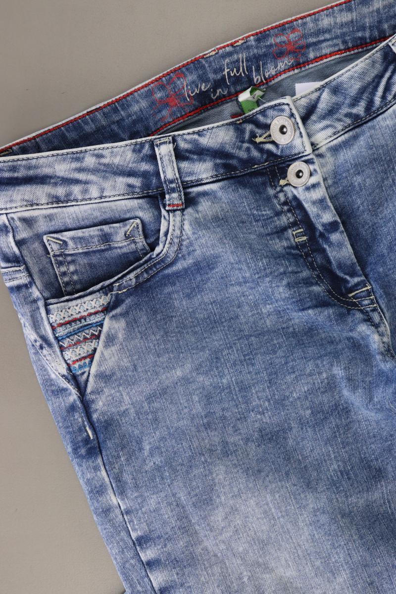 Cecil Straight Jeans Gr. W30 blau aus Baumwolle
