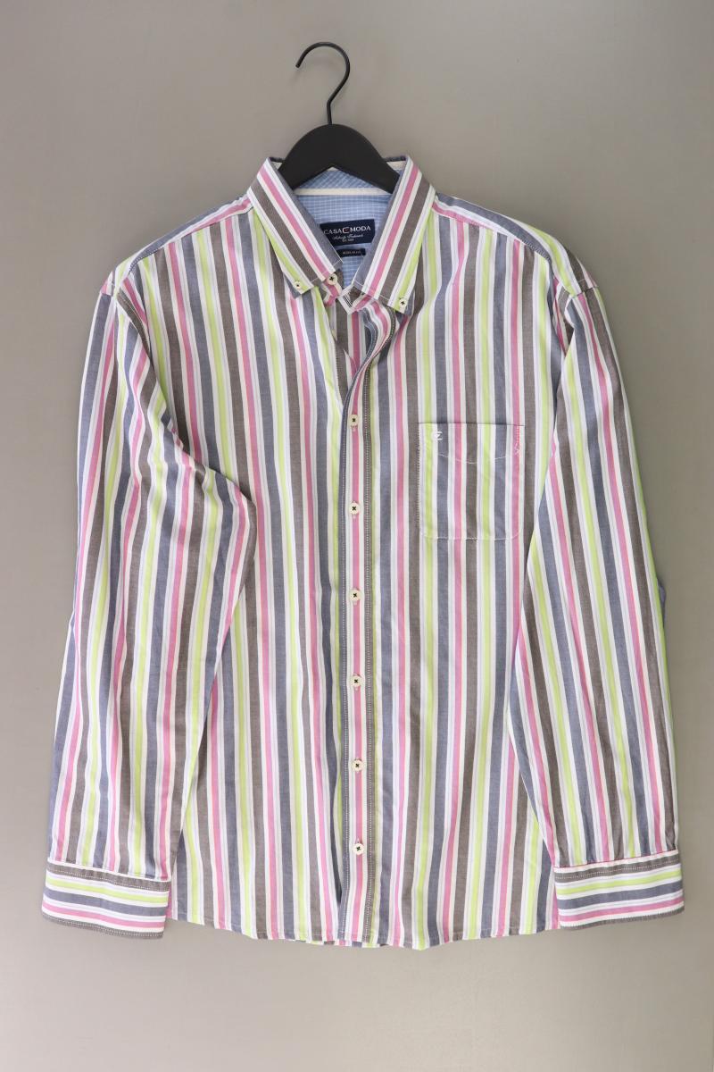 Casa Moda Langarmhemd für Herren Gr. XXL gestreift mehrfarbig aus Baumwolle