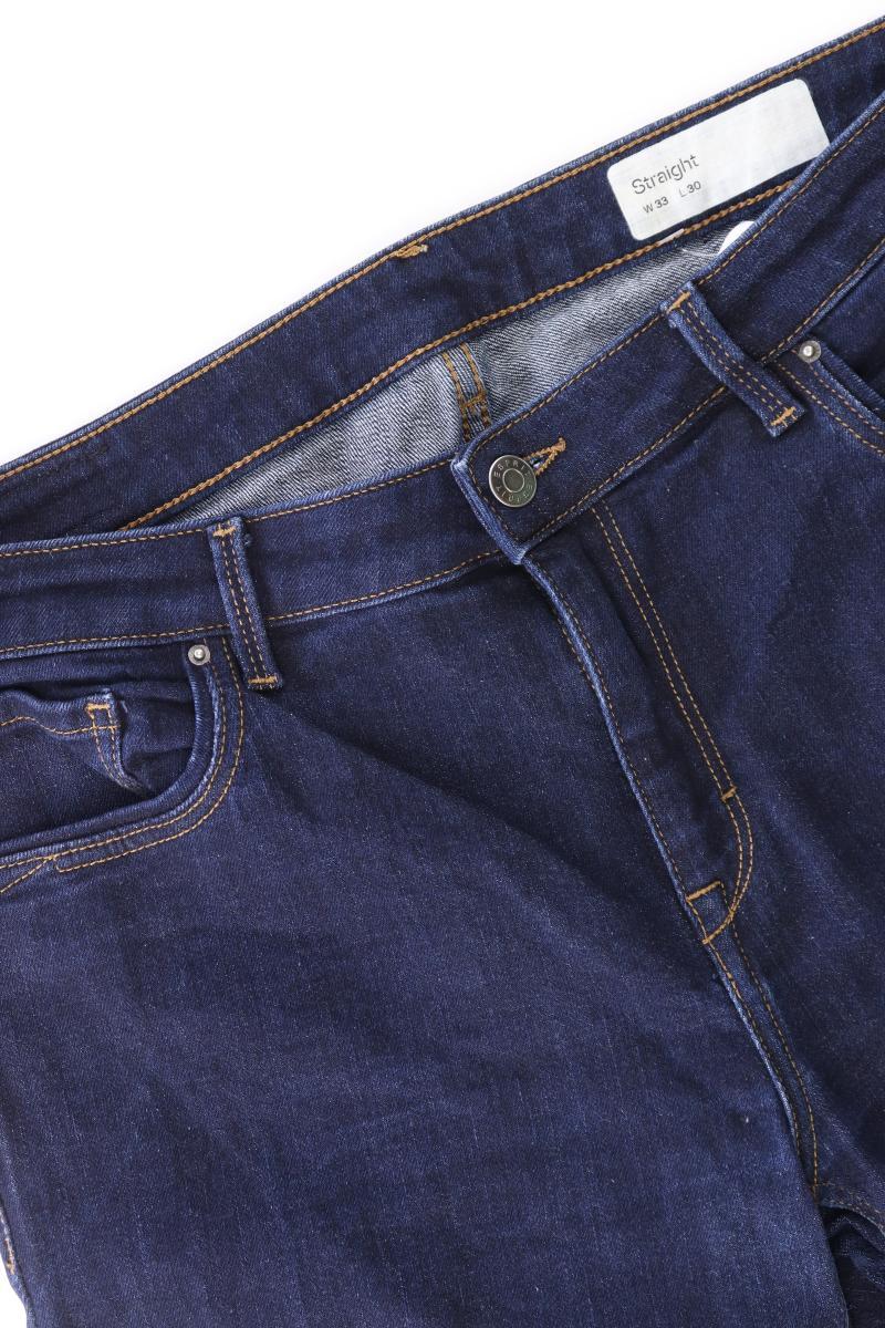 Esprit Straight Jeans für Herren Gr. W33/L30 blau aus Baumwolle