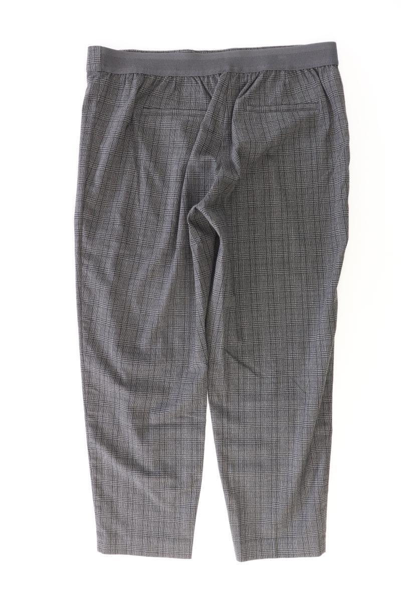 Esprit Stoffhose Gr. 42 kariert grau aus Viskose