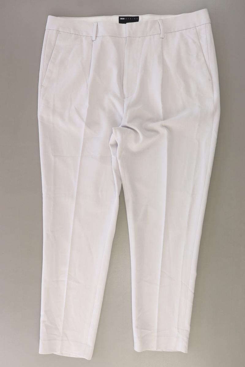 Asos Anzughose für Herren Gr. W36/L32 grau aus Polyester