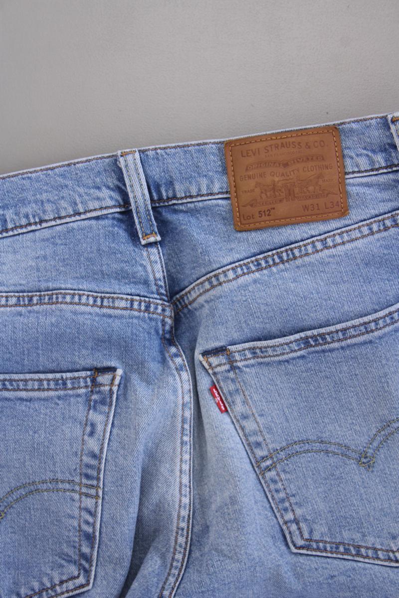 Levi's Slim Jeans für Herren Gr. W31/L34 blau aus Baumwolle