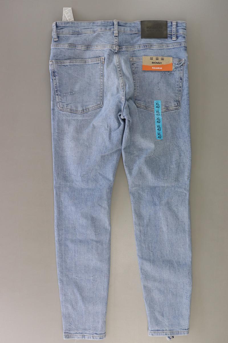 Pull&Bear Skinny Jeans für Herren Gr. UK 42 (XL) neu mit Etikett blau