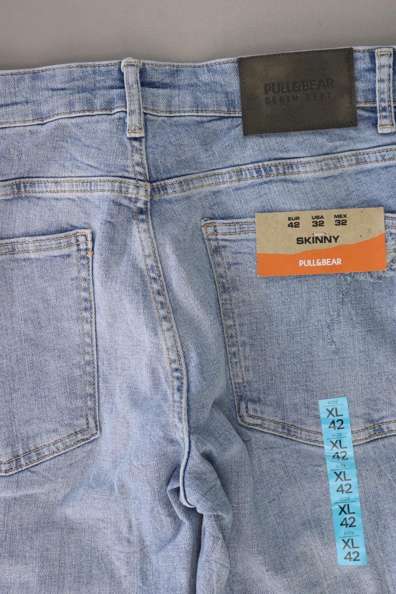 Pull&Bear Skinny Jeans für Herren Gr. UK 42 (XL) neu mit Etikett blau