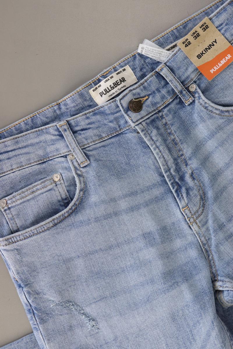 Pull&Bear Skinny Jeans für Herren Gr. UK 42 (XL) neu mit Etikett blau