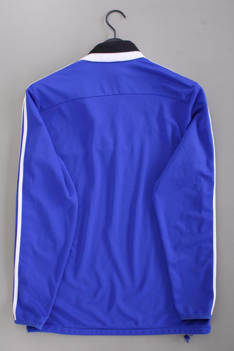 Adidas Langarmpullover für Herren Gr. L blau aus Polyester
