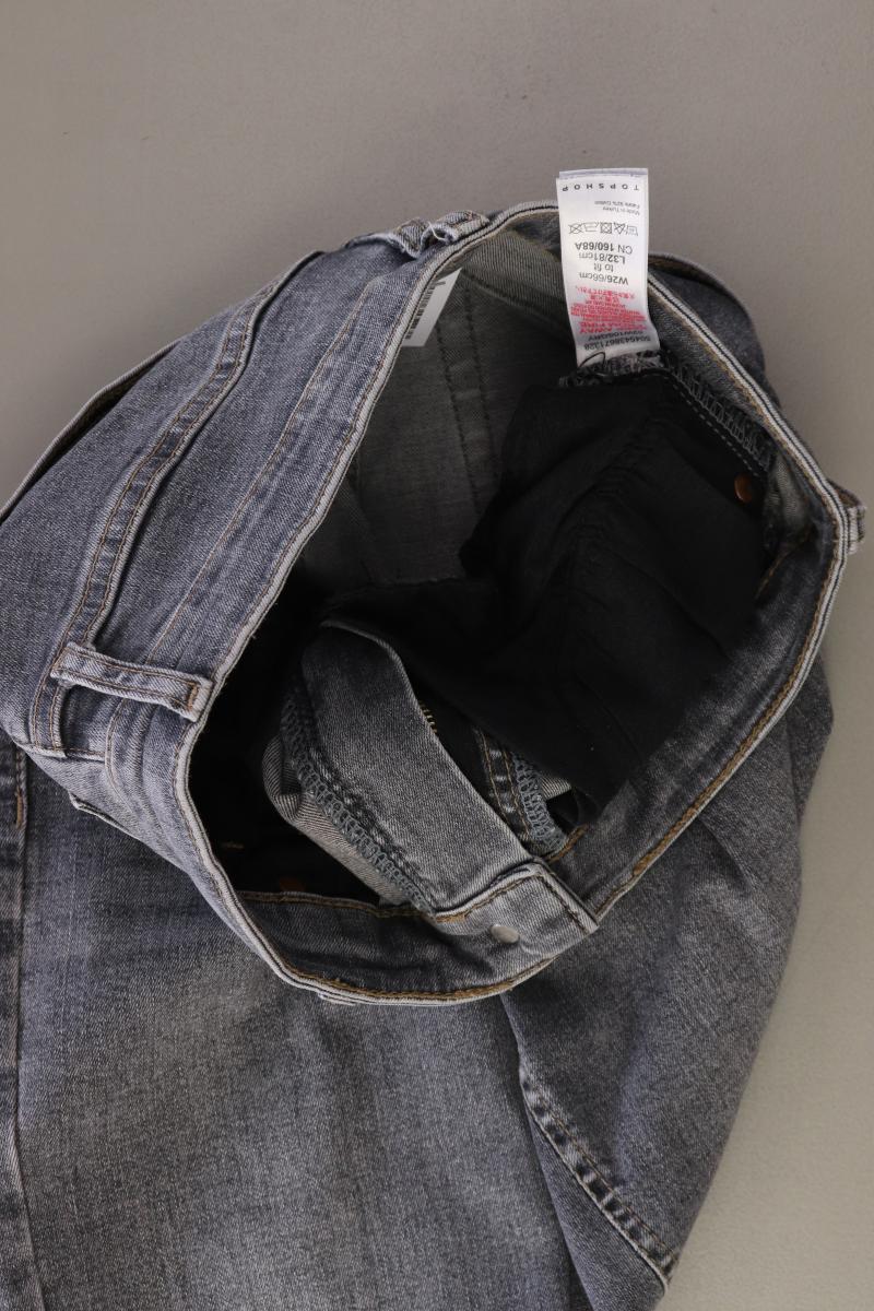 Topshop Skinny Jeans Gr. W26/L32 grau aus Baumwolle